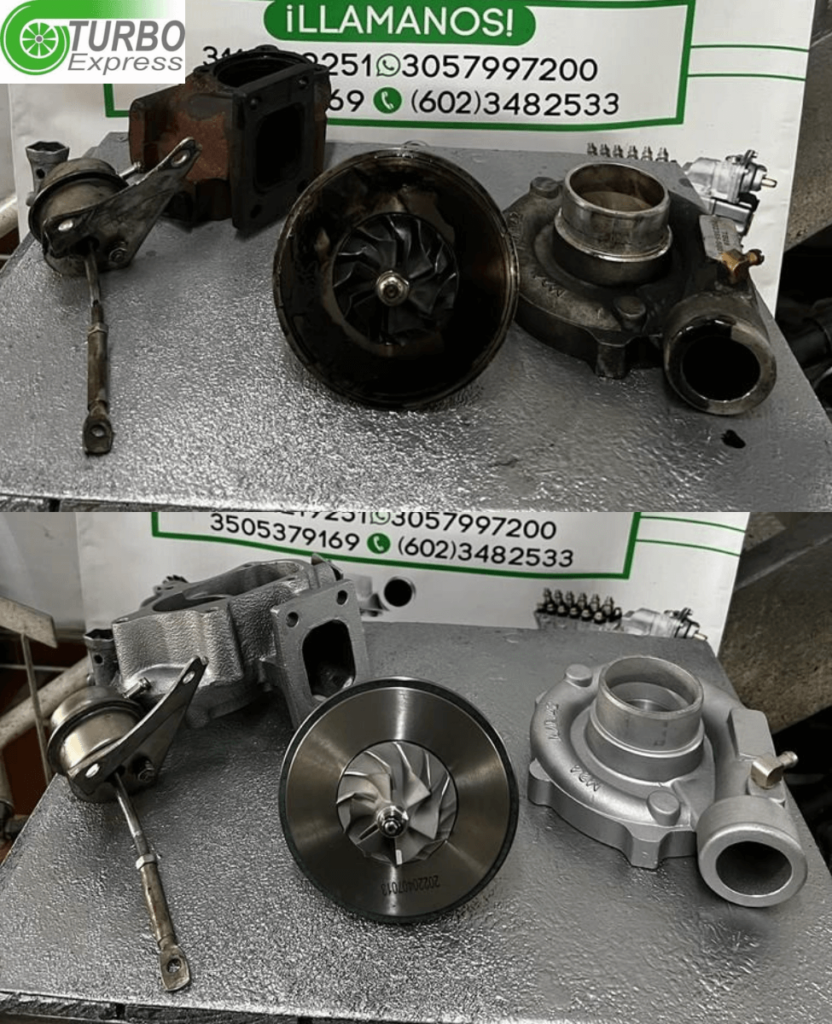 Reparacion de turbo antes y despues
Reparación de turbos